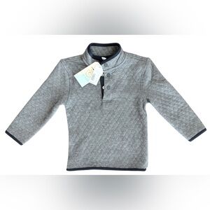 2/3T NWT Class Club Charcoal Button-Up Pullover